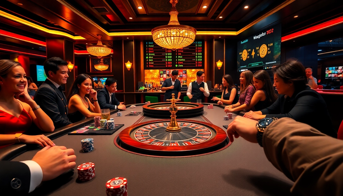 Bongdalu highlights premier poker action within a luxurious casino environment.