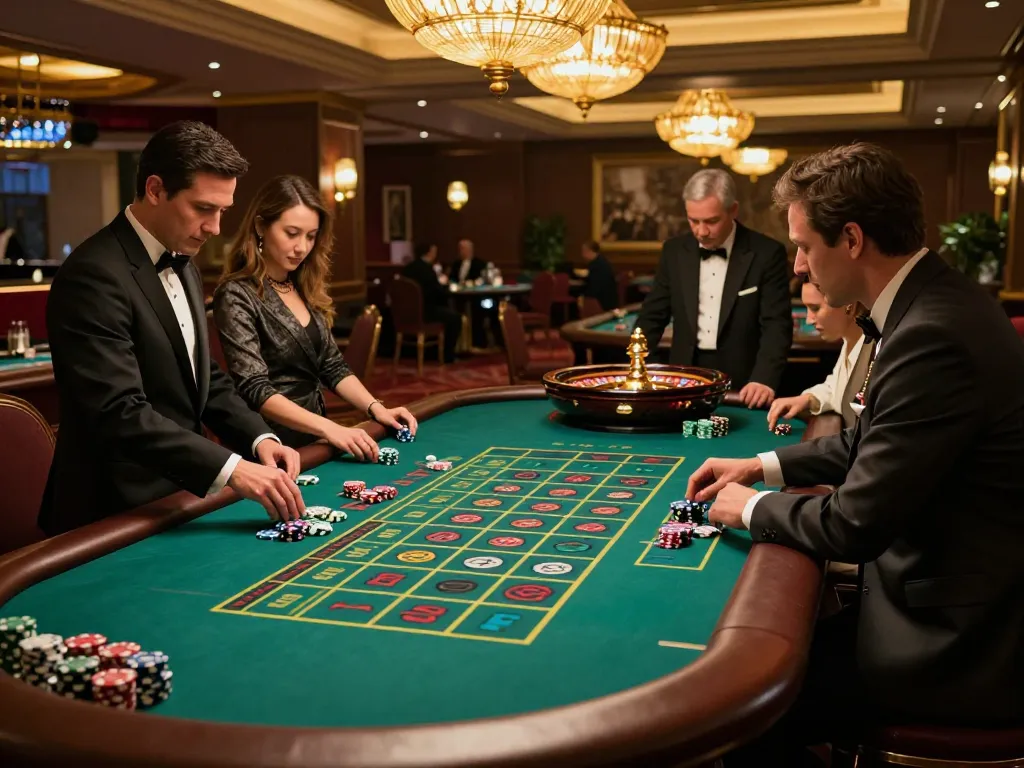 Gamble wisely at GG777's roulette table with players engaged in thrilling gameplay.