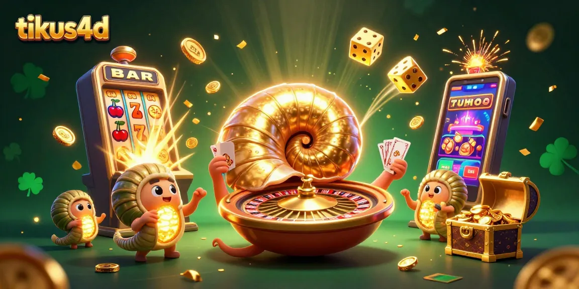 Experience thrilling gameplay with tikus4d featuring a vibrant 3D scene of excitement and chance.