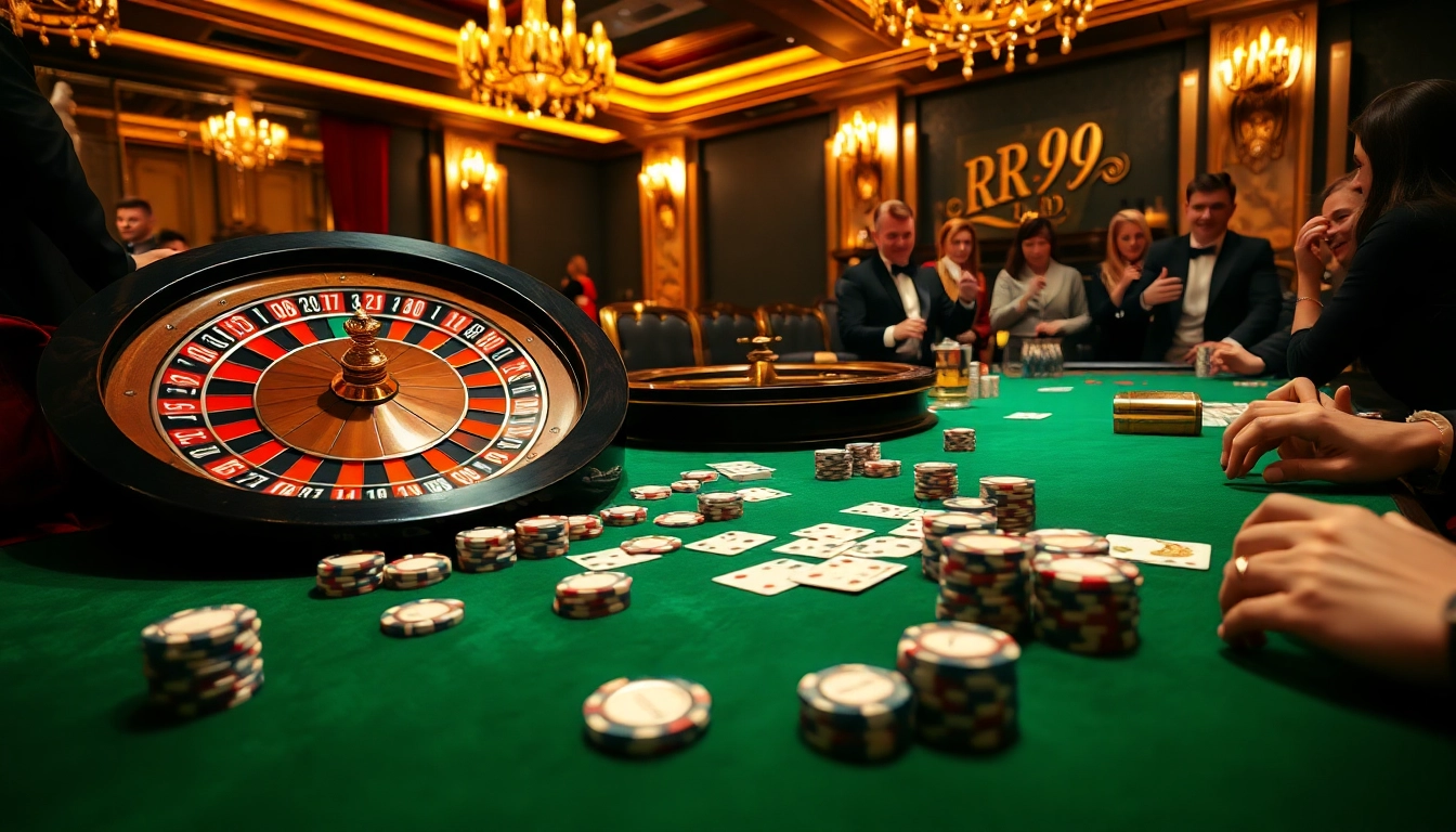 Experience the thrill of gambling with rr99 enhanced odds at a luxurious casino table.