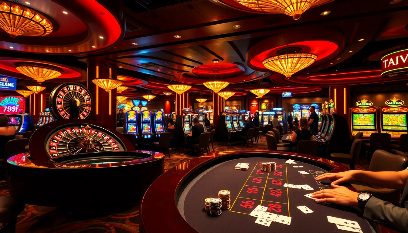 Experience the thrill of gaming with 789f at a vibrant casino table.