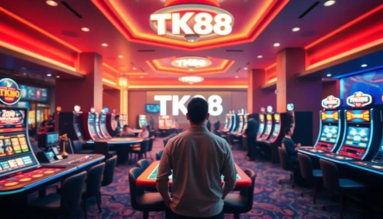Experience the vibrant online gambling world of tk88win.live with engaging casino elements.