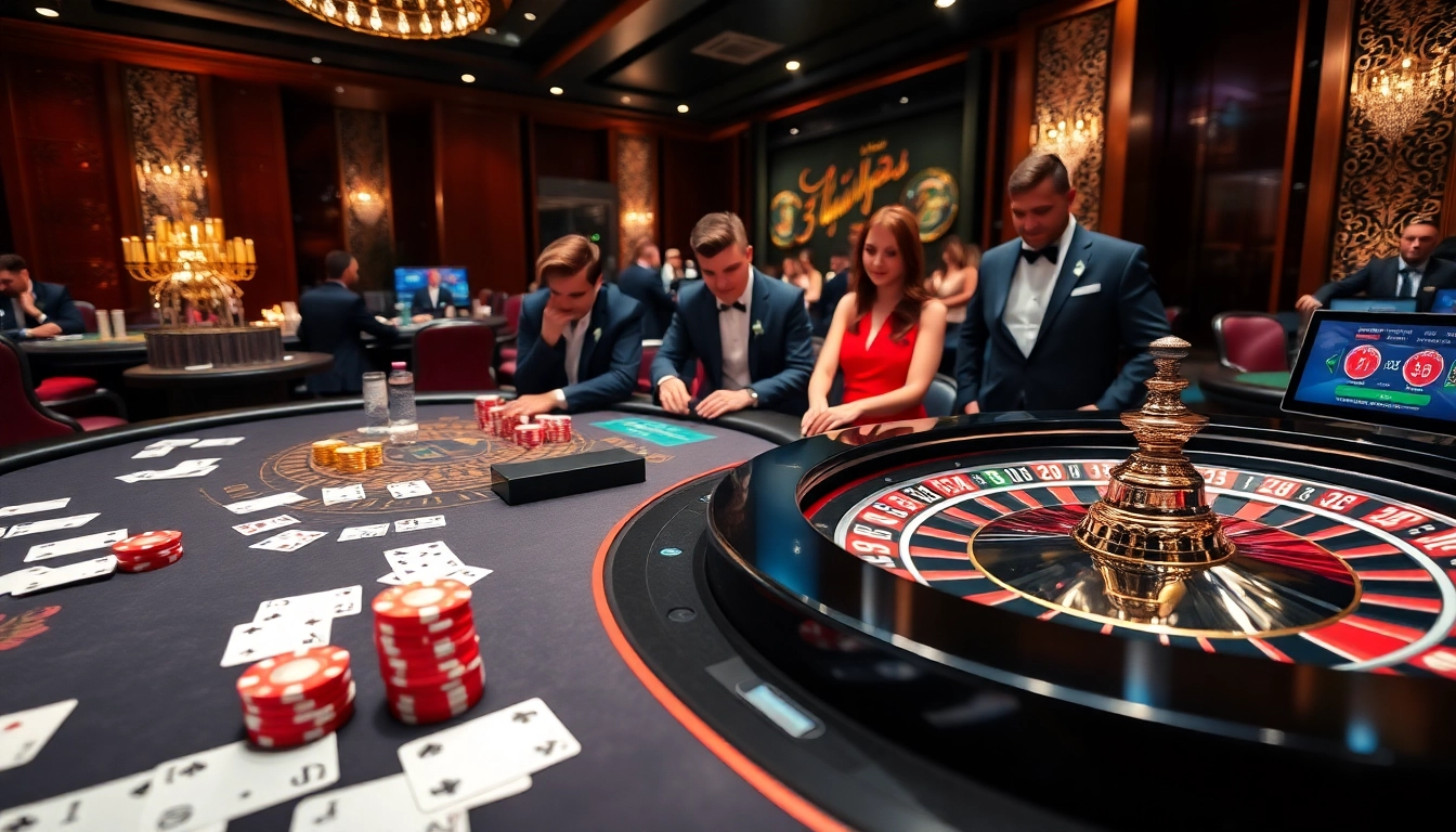 33win casino table with vibrant poker chips and engaging online gambling atmosphere.