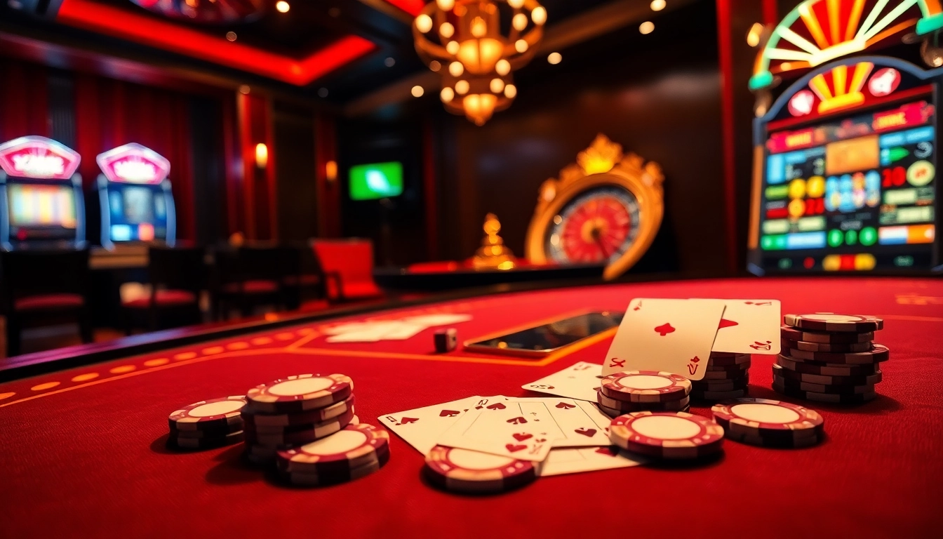 Experience excitement at 23win with vibrant casino tables and thrilling gameplay elements.