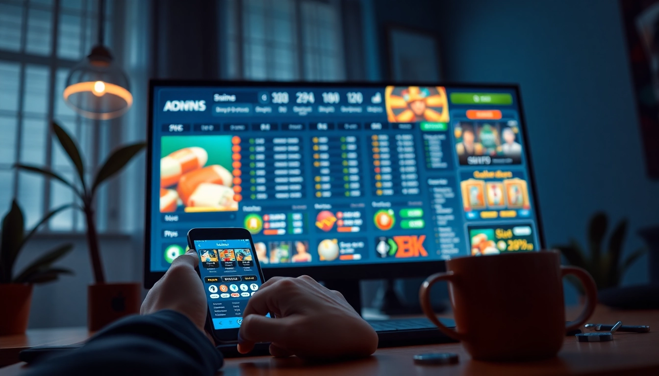 Online gambling interface showcasing https://566.jpn.com/ with engaging gameplay options in a sleek, modern design.