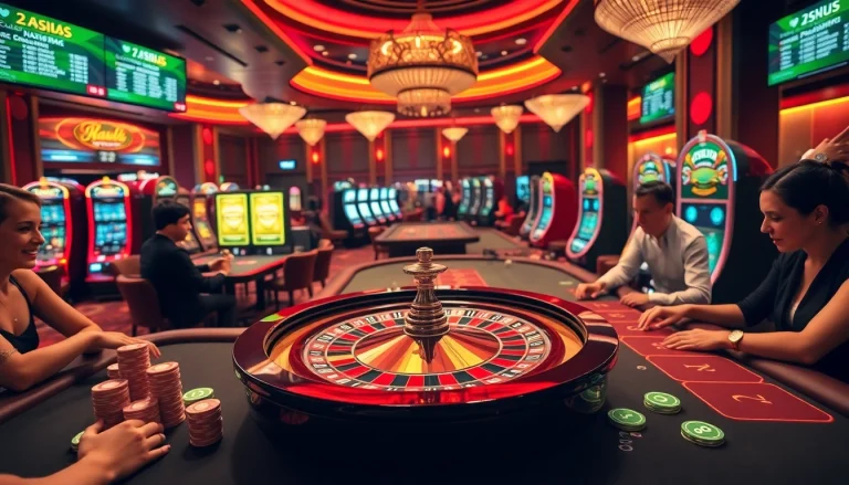 Experience thrilling bets and games at 788t's vibrant casino atmosphere.