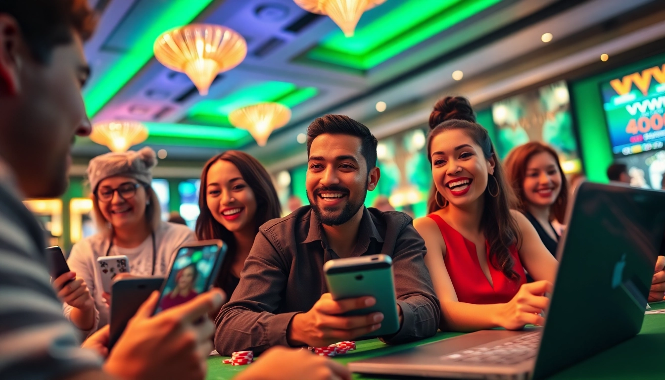 Experience the thrill of online gaming at vvvwin88.live with engaging casino scenes.