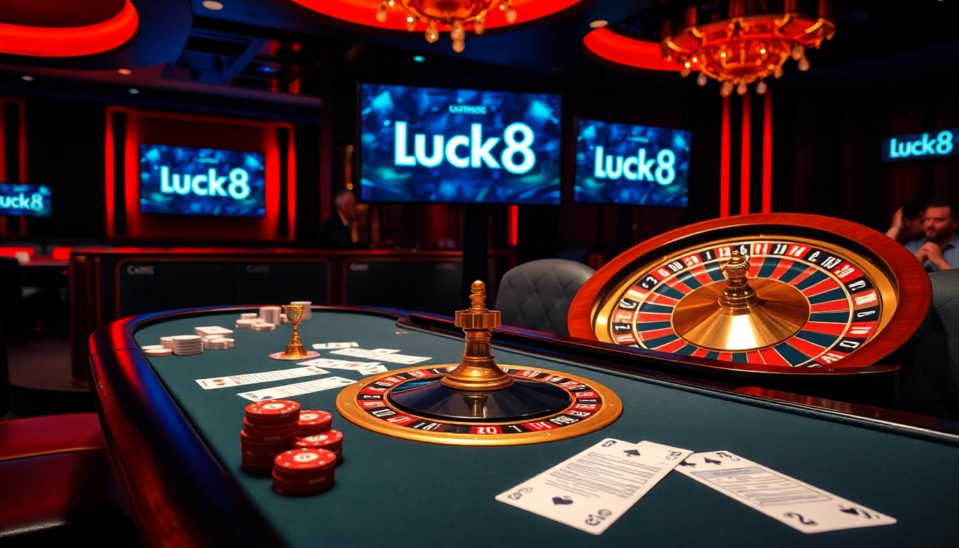 Play exciting games at https://luck8.media/ with vibrant casino visuals and thrilling atmosphere.