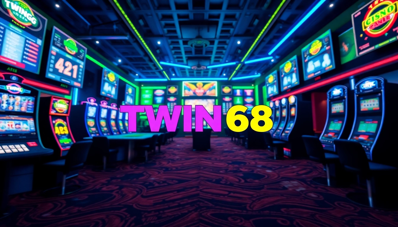 TWIN68 vibrant gaming scene showcasing online casino excitement and engaging atmosphere.