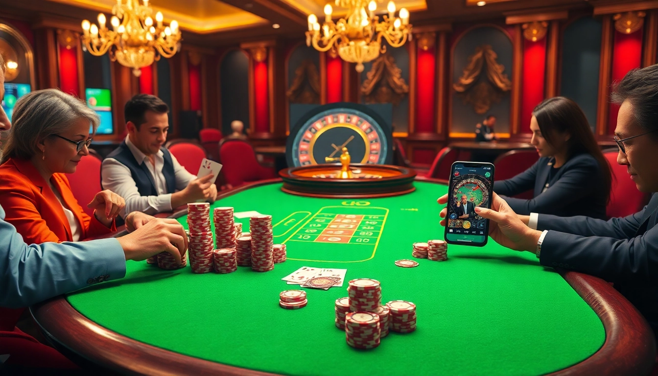 Daga-themed casino scene showcasing a vibrant poker table with chips and cards.