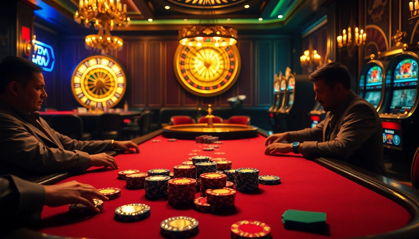 High-stakes poker action at a casino table emphasizing hidden wiki resources for serious gamblers.