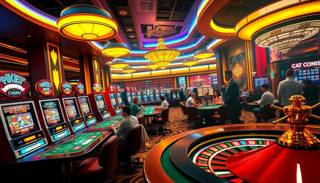 Experience the excitement of casino gaming at https://luck8k.cn.com with vibrant slot machines and poker tables.