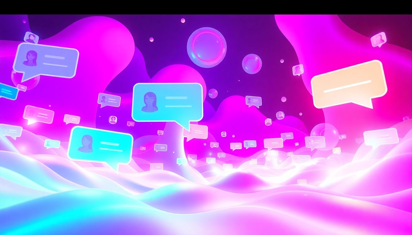 Engaging visual of ai nsfw character interactions in a vibrant digital landscape.