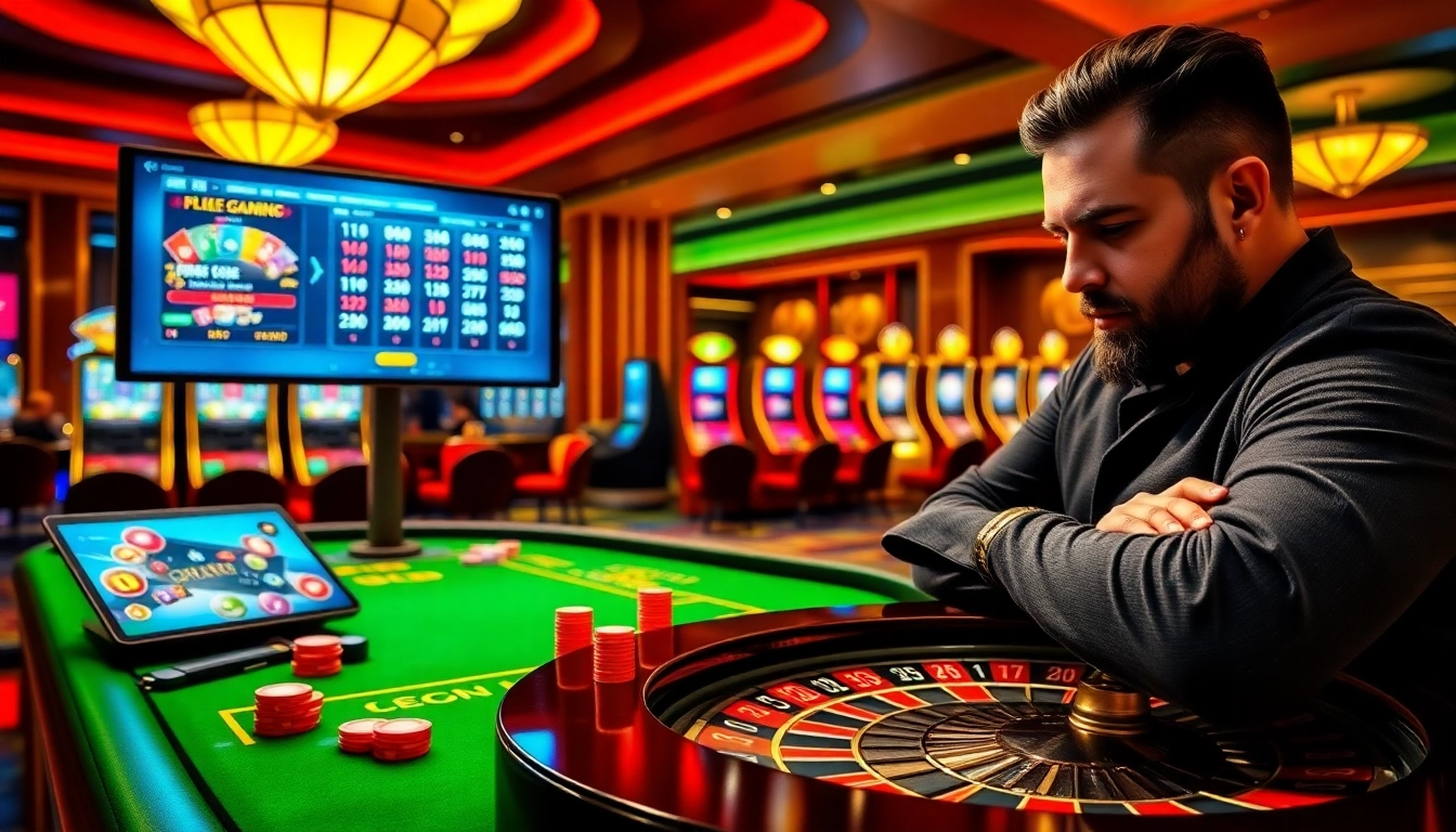Experience the thrill of XX88 casino gaming with vibrant tables and strategic players.