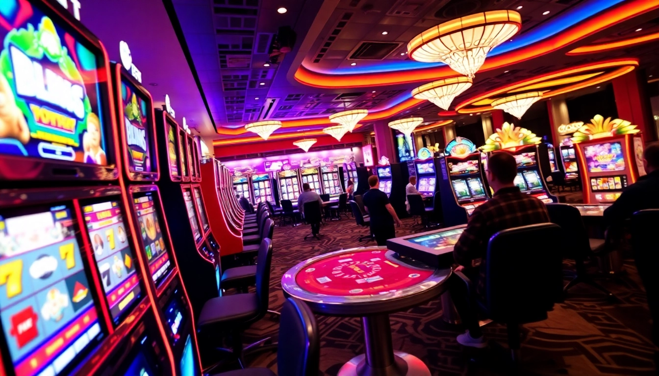 Hitclub's exciting casino environment with players engaging in games.
