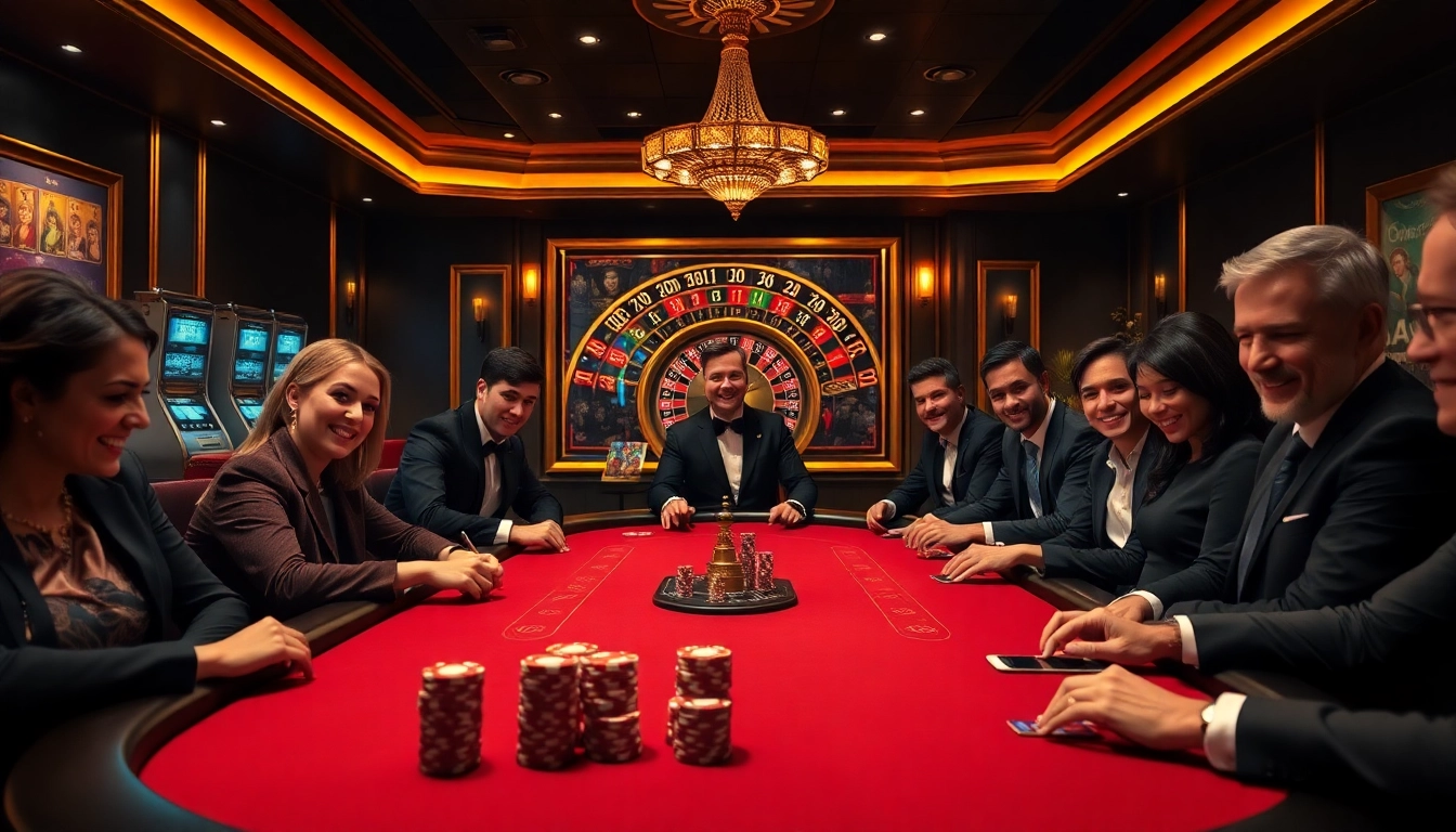 Experience excitement at the poker table, showcasing thrilling gameplay inspired by https://f168biz.com/ with vibrant casino elements.